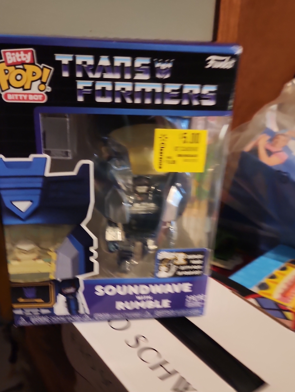 Funko Bitty Bot Transformers Soundwave Vinyl Figure - Black/Silver